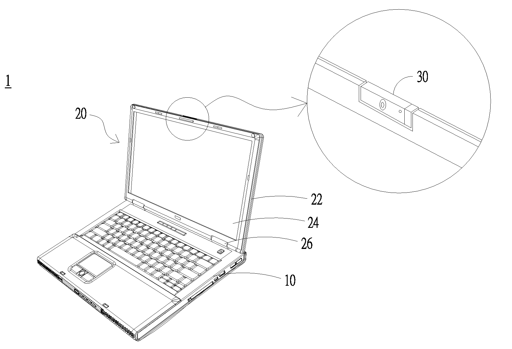 Notebook with mini-projector