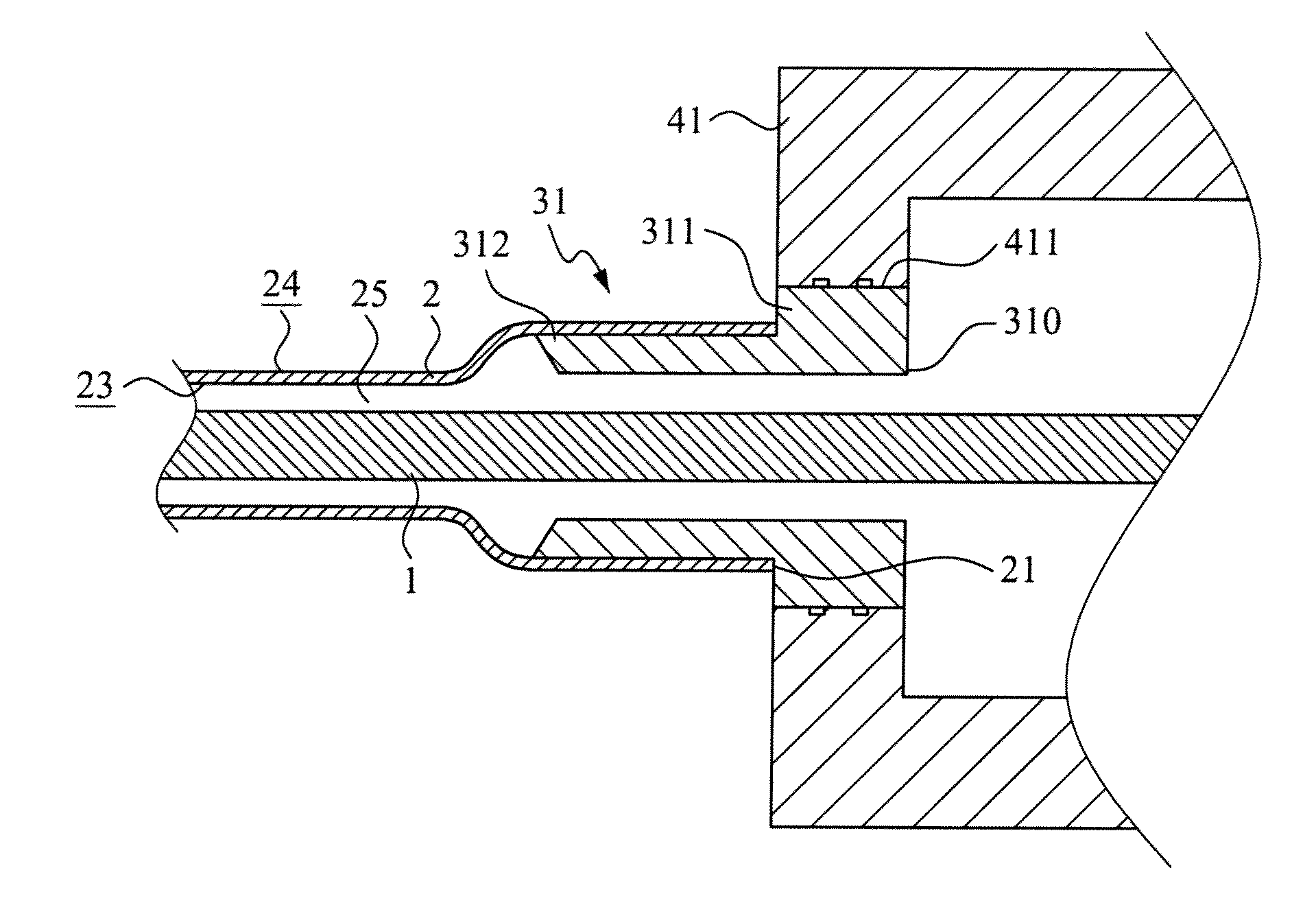 Bundled flexible circuit board based flat cable with water resistant section