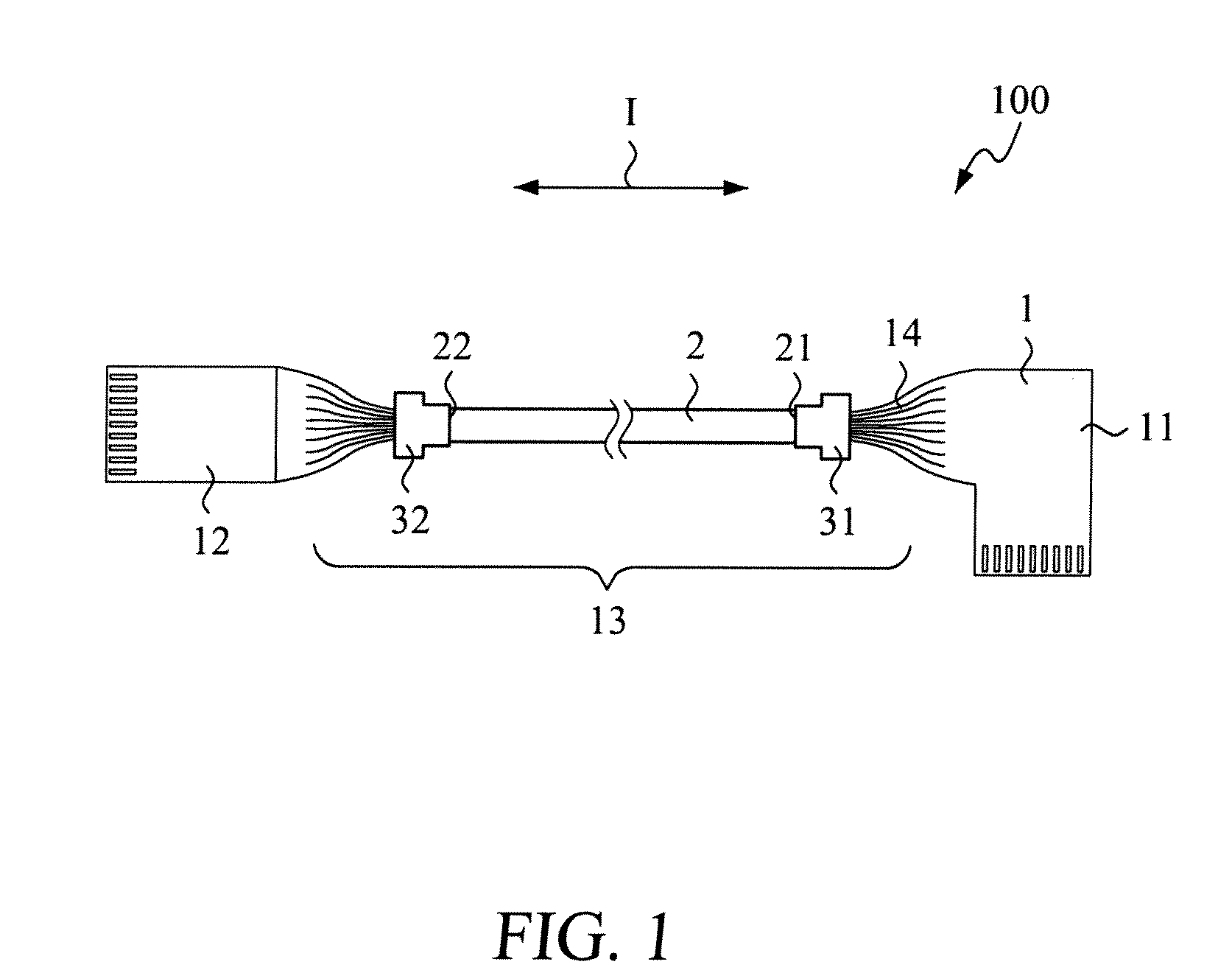 Bundled flexible circuit board based flat cable with water resistant section