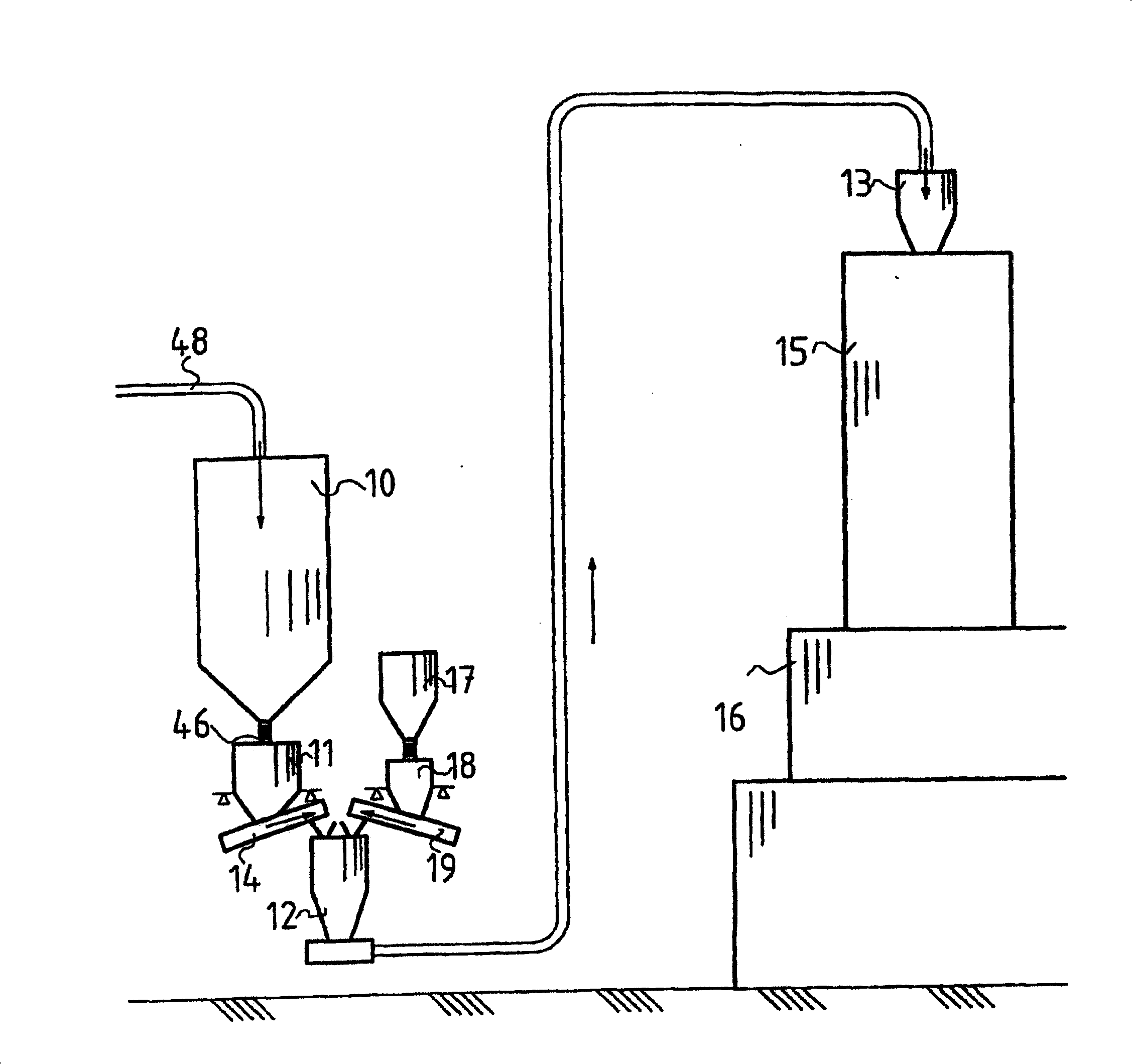 Supply system for suspension smelting furnace