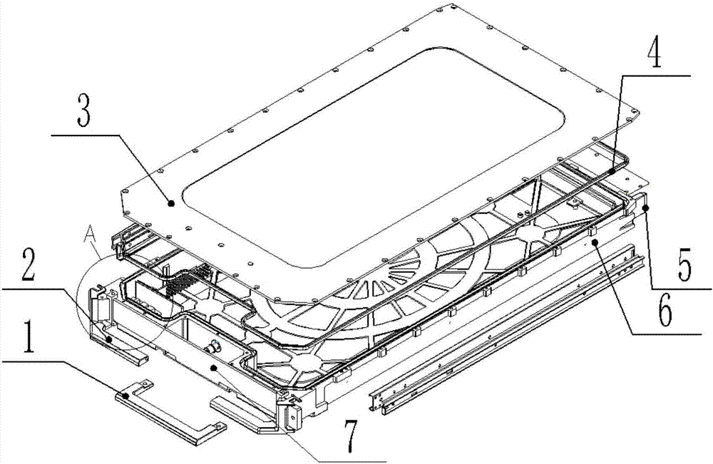 Housing structure for totally enclosed blade server