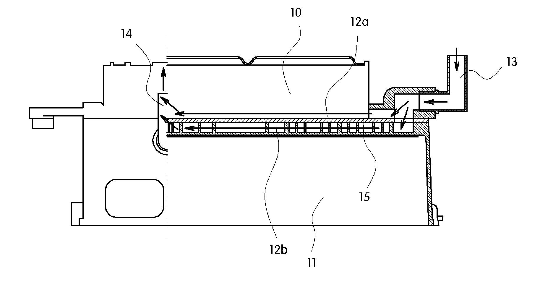 Cooling apparatus for electric modules of hybrid electric vehicle or electric vehicle