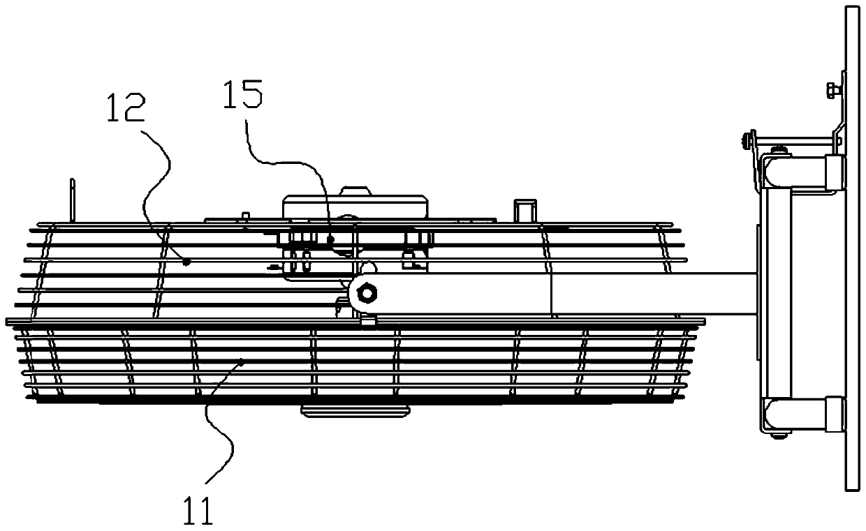 A wall-mounted and desktop dual-purpose fan