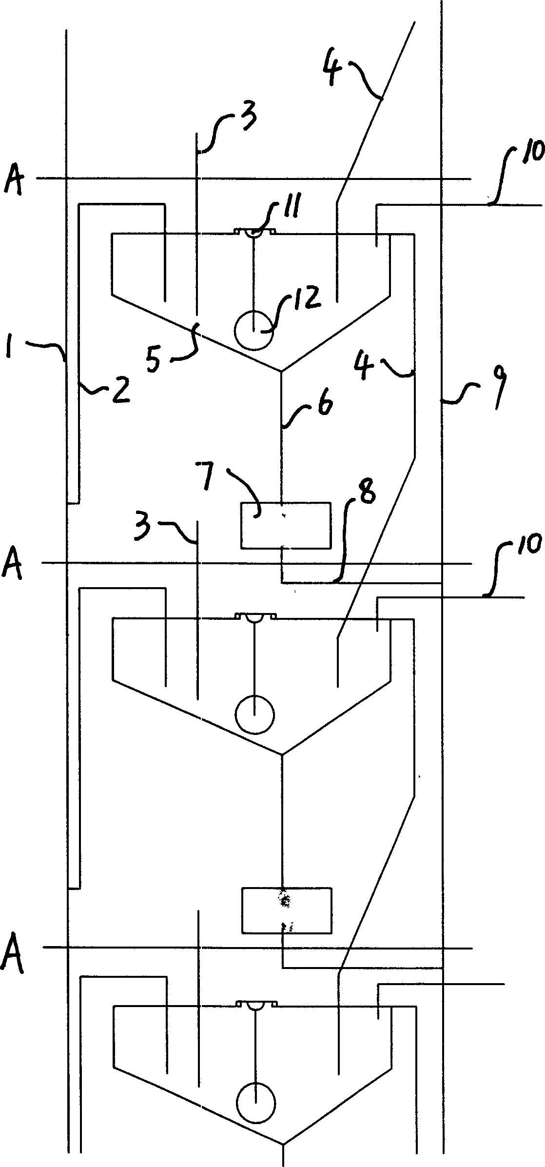 High-rise building water-saving device