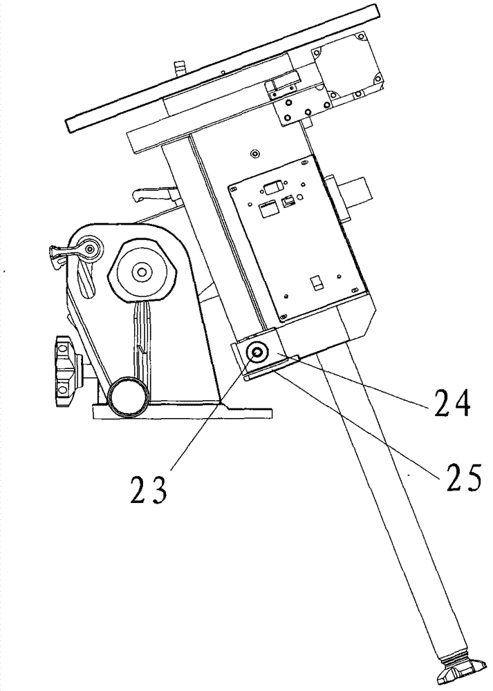 Equatorial telescope bracket