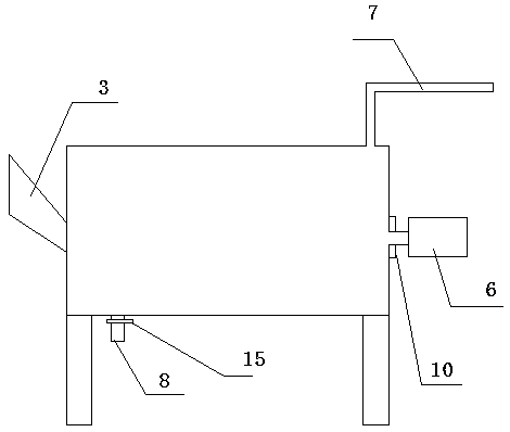 Starch separation device used for processing sweet potato sheet jelly