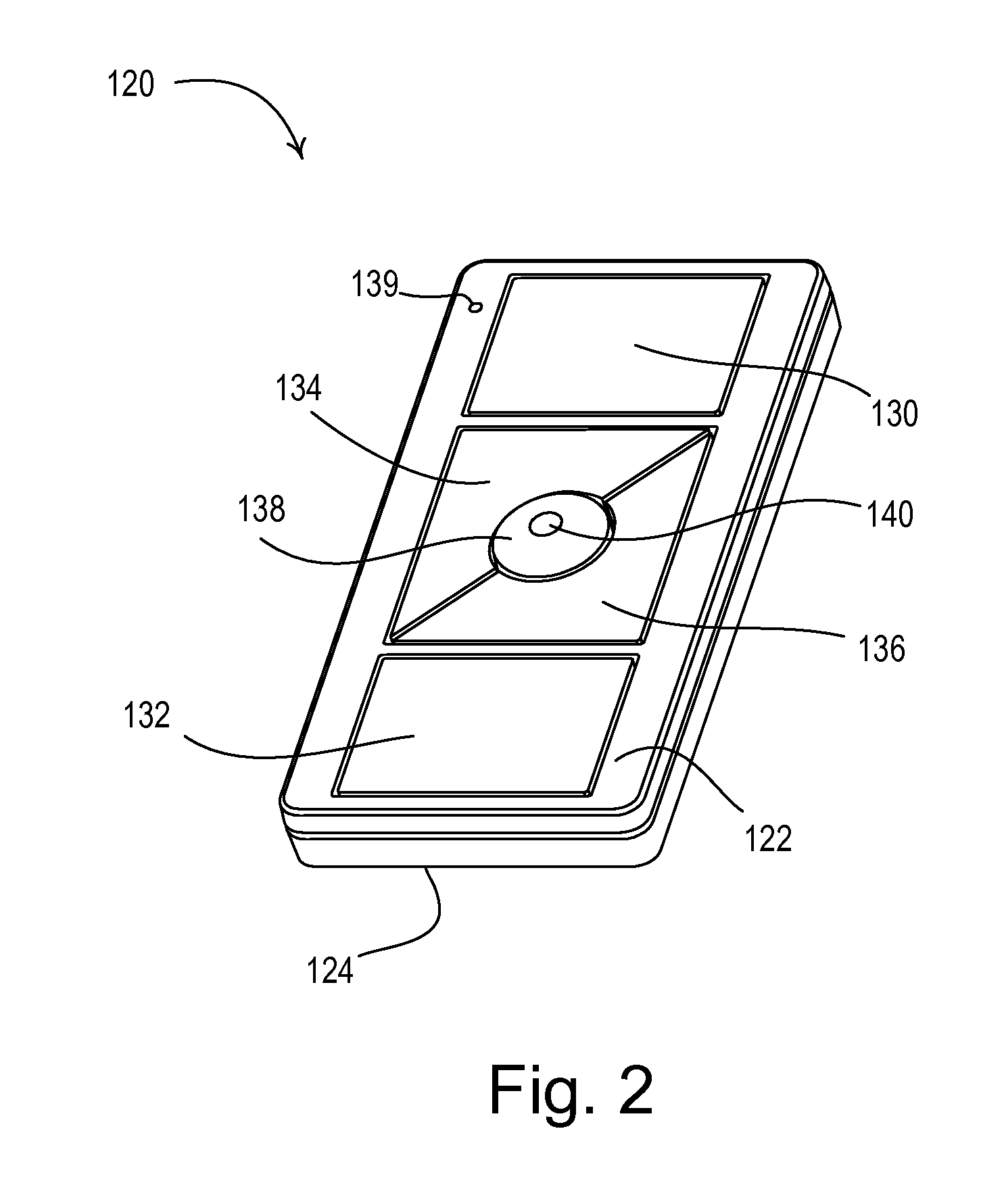 Control device having a night light