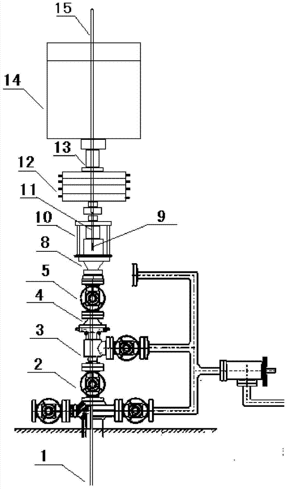 A device and method for pulling out coiled tubing under pressure