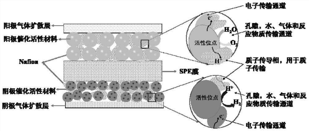 Membrane electrode activation method for SPE electrolytic cell, application and electrolytic cell structure