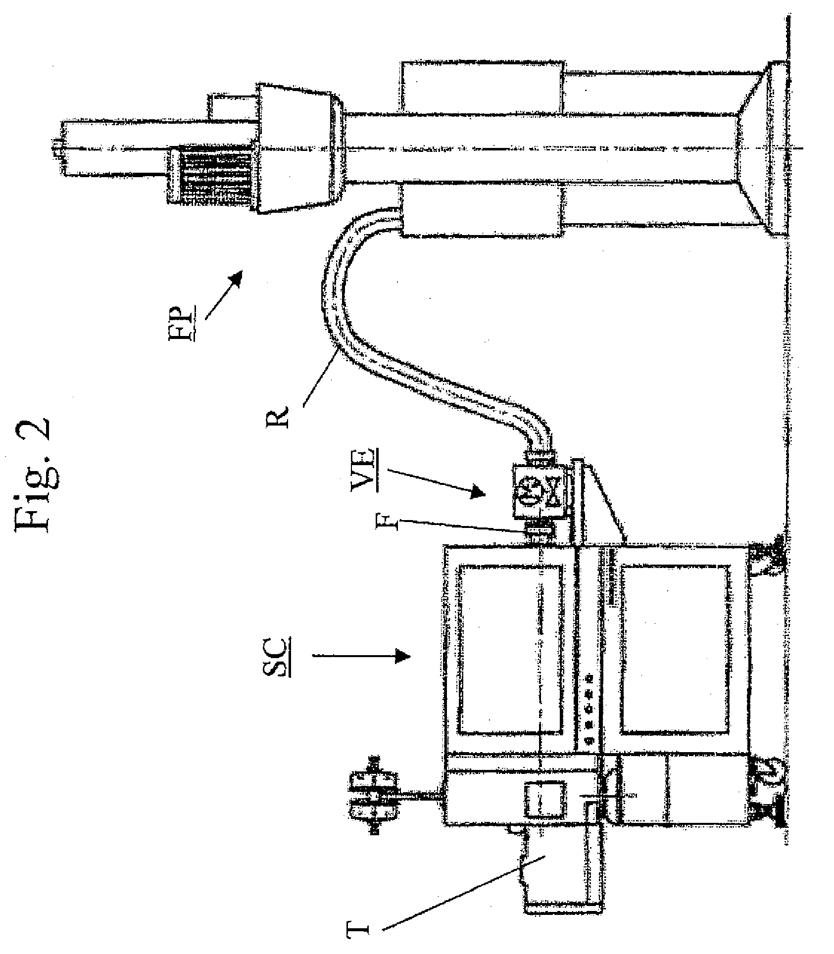 Filling device and method for filling with viscous filling material