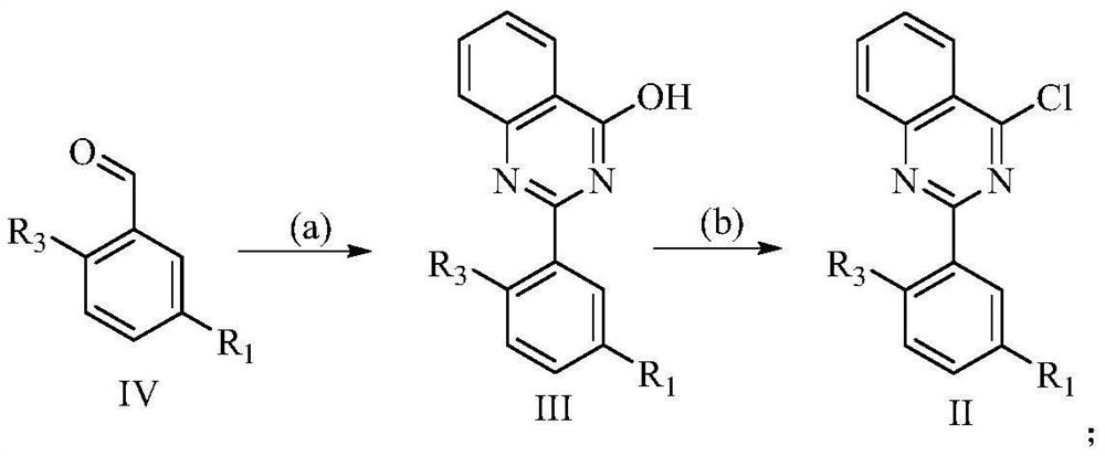 2-arylamine-4-amido quinazoline compound as well as preparation method and application thereof