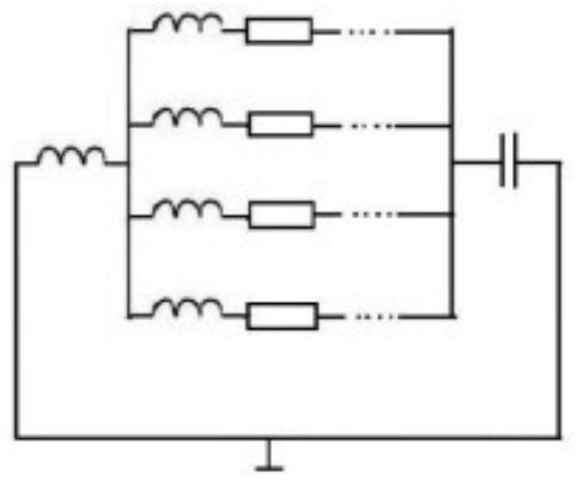 Multistage ring-cavity coupling model, acoustic metasurface material and reflective stealth structure