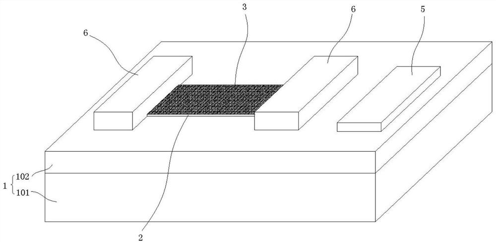 A graphene plasmonic gas sensor and manufacturing method thereof