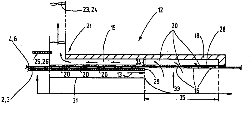 Device for transporting tabular goods