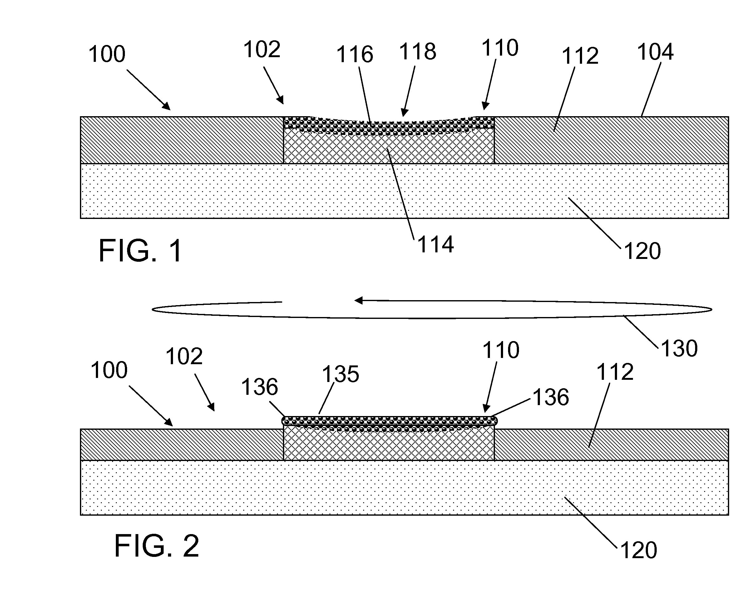 Bonding of substrates including metal-dielectric patterns with metal raised above dielectric