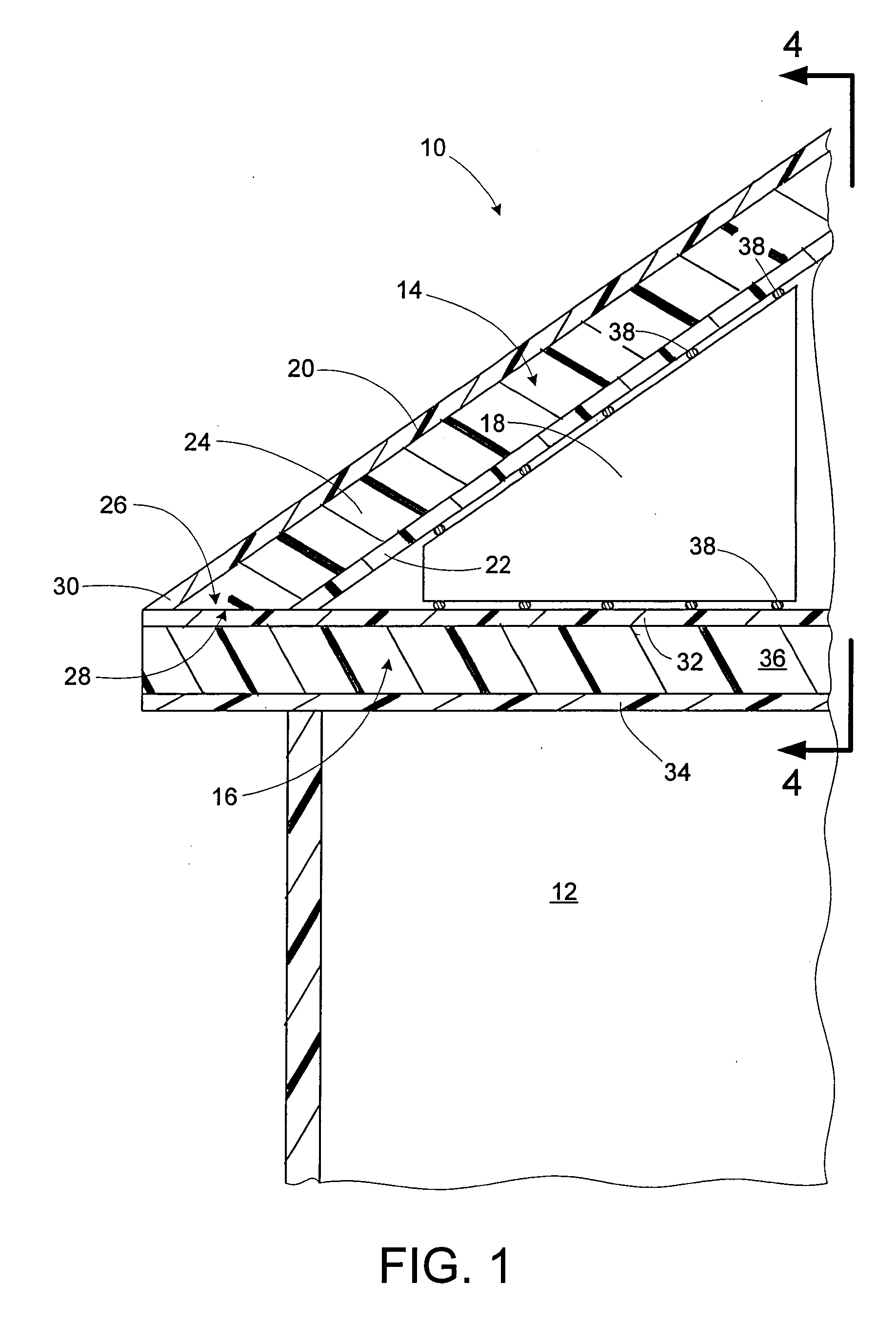System and method of forming at least a portion of a reinforced roof structure from sandwich panels