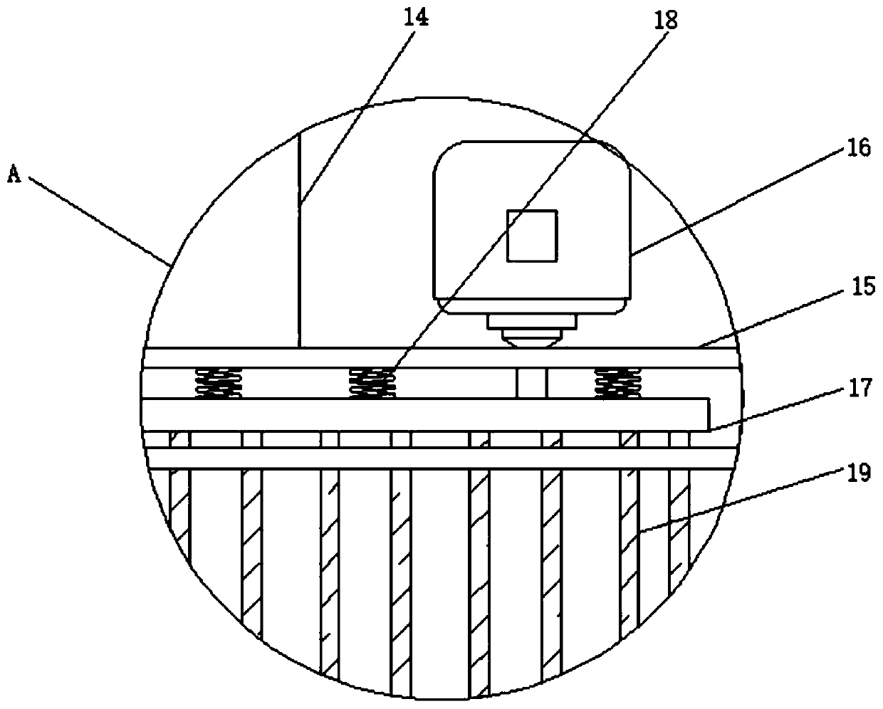 Multi-angle coal mine dust removal equipment