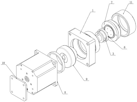 Porous rotary-cut valve achieving pairwise intercommunication