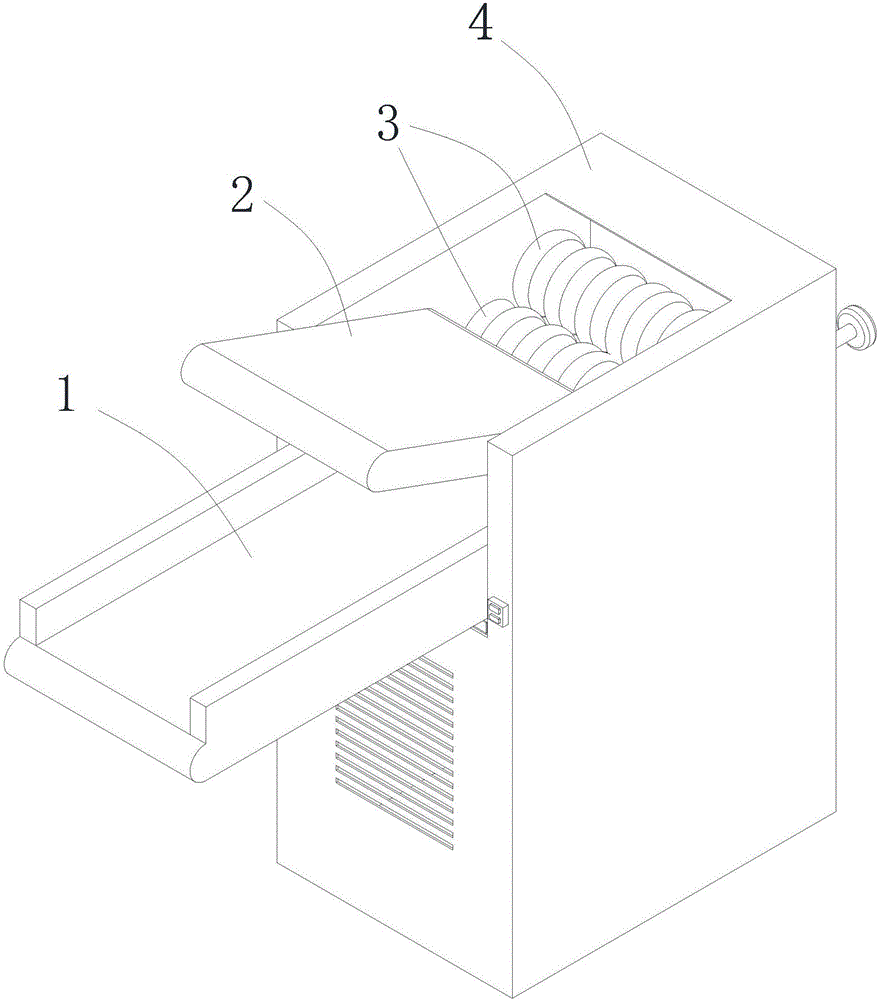 Full-automatic vertical type dough pressing kneading machine