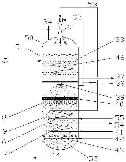 Combined treatment process and system for acid gas