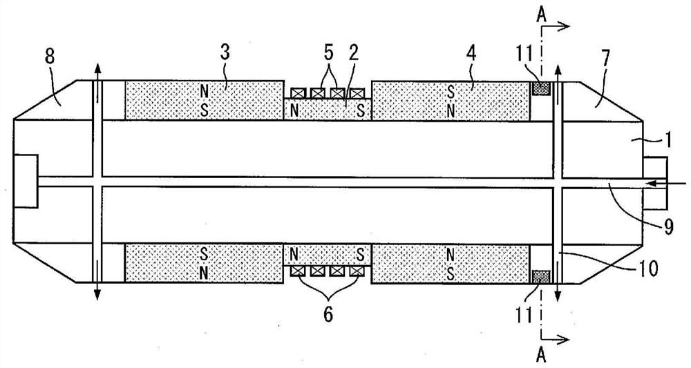 Defect measurement method, defect measurement device and inspection probe