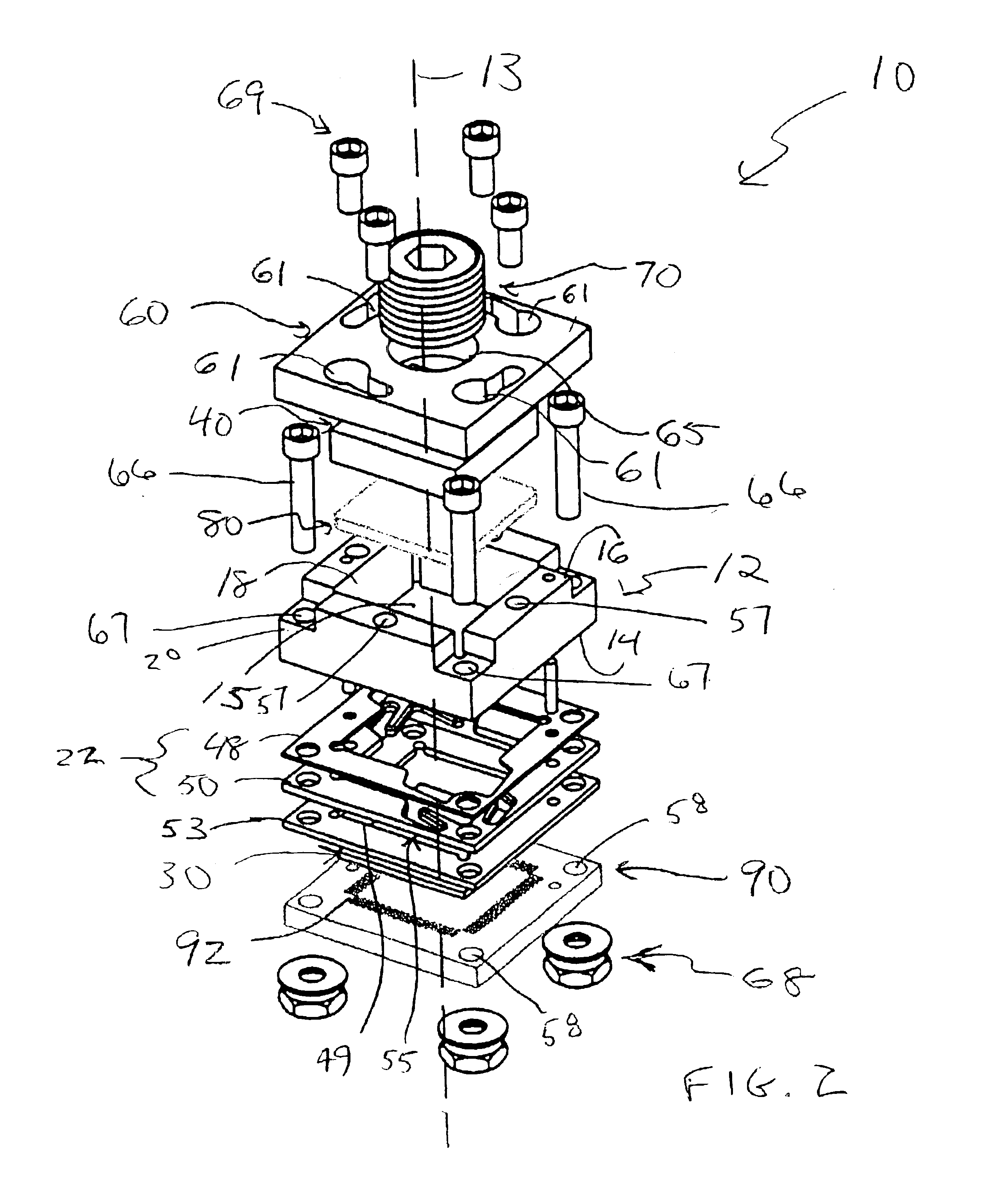 Packaged device adapter assembly with alignment structure and methods regarding same