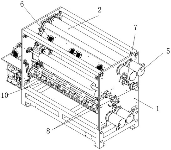 Roller heat dissipation device of low-temperature plasma metal film processor