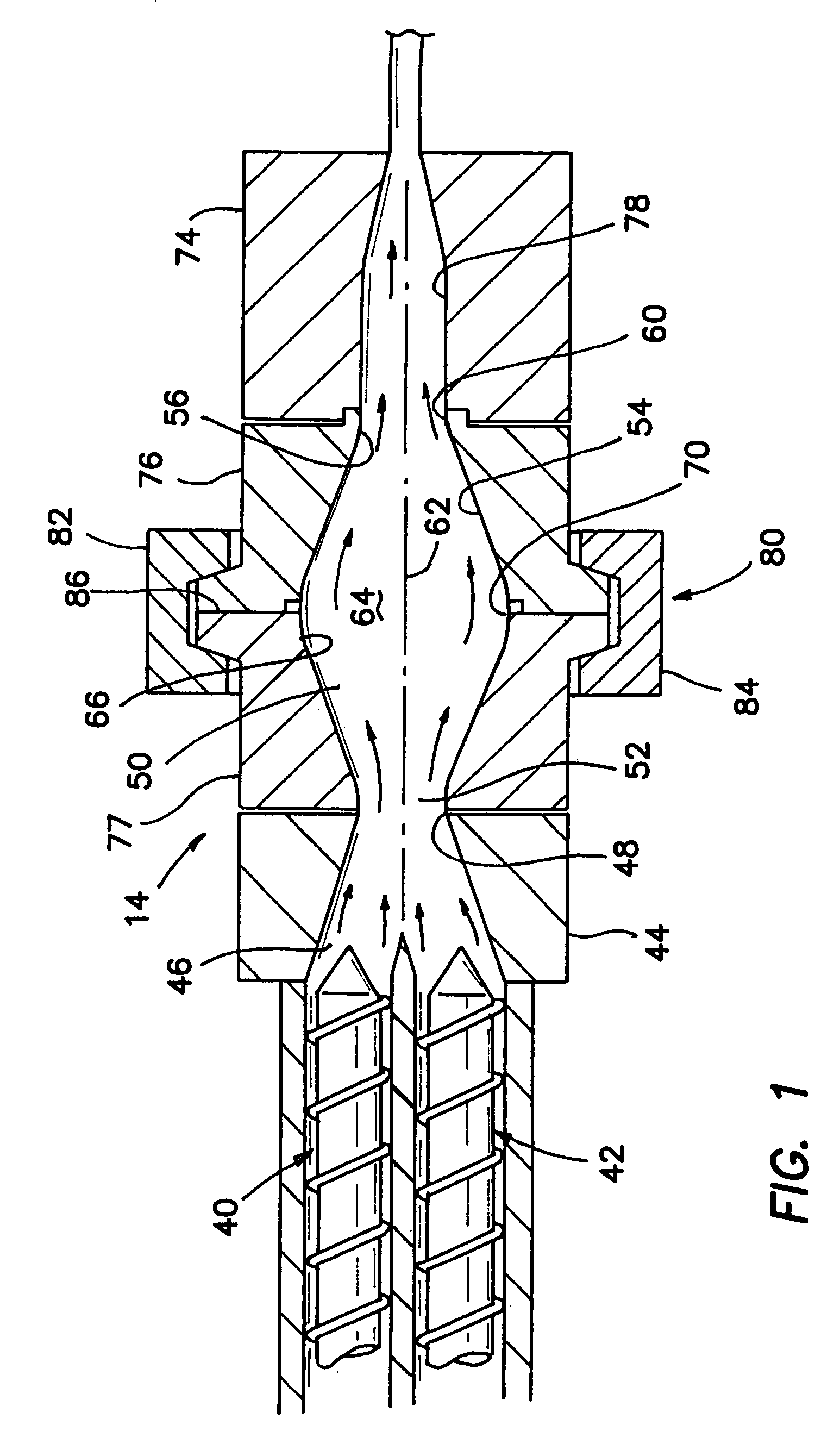 Polymer processing system including decompression chamber and method for using same