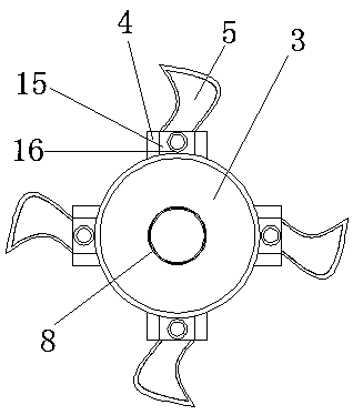 Metal rotating blade