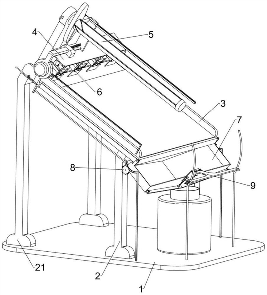 Scraping and bottling device of bee venom collecting plate for breeding