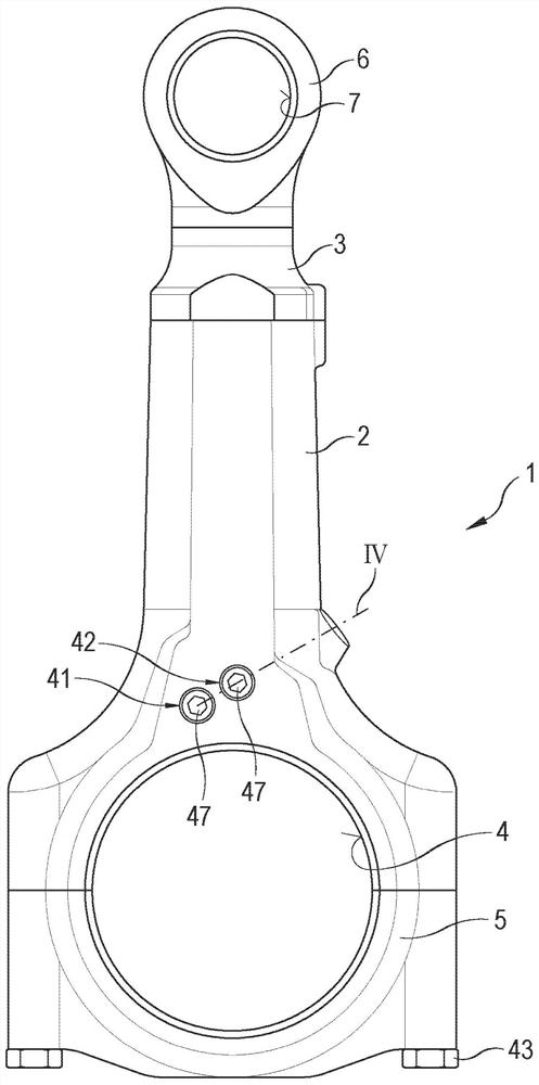 Control plunger latch with separate control piston for length-adjustable connecting rod