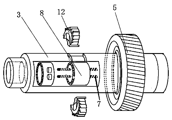 Gearbox with internal support gear shifting mechanism