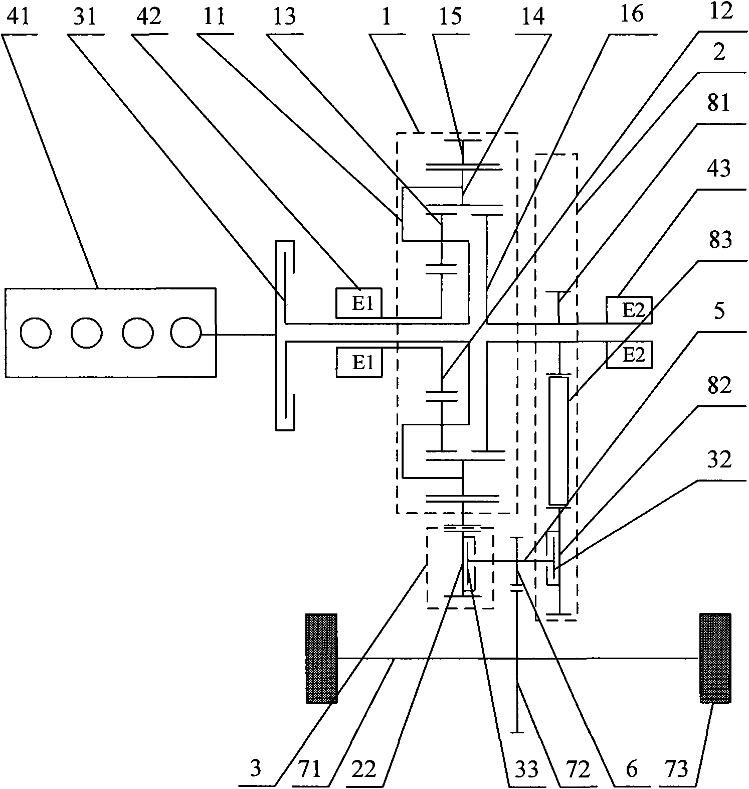 Power coupling device and control device thereof, and hybrid power system