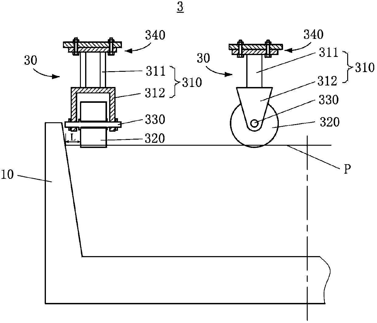 Material compressing device, material compressing method thereof and sintering machine pallet