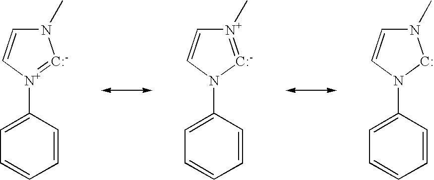 Cationic metal-carbene complexes