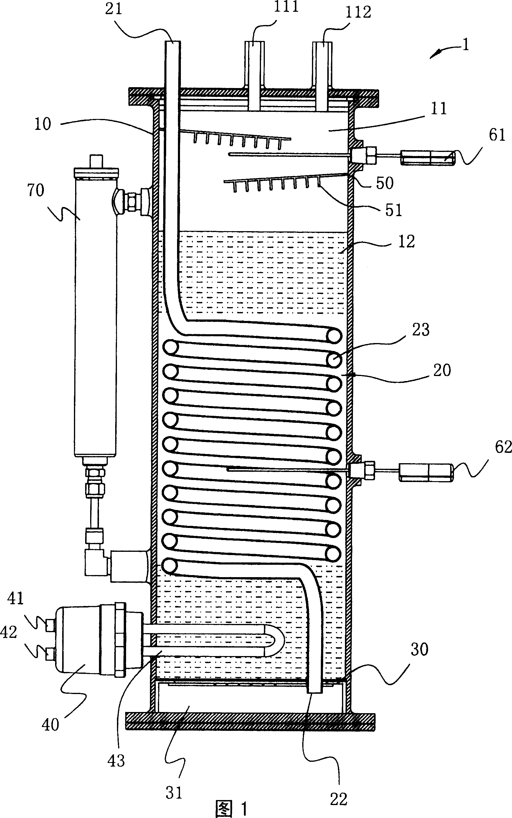 External gas humidifying device for fuel cell
