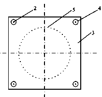 Interlaminar shear device of cylindrical test piece of bituminous paving and shearing method thereof