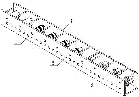 Sectional material forming device