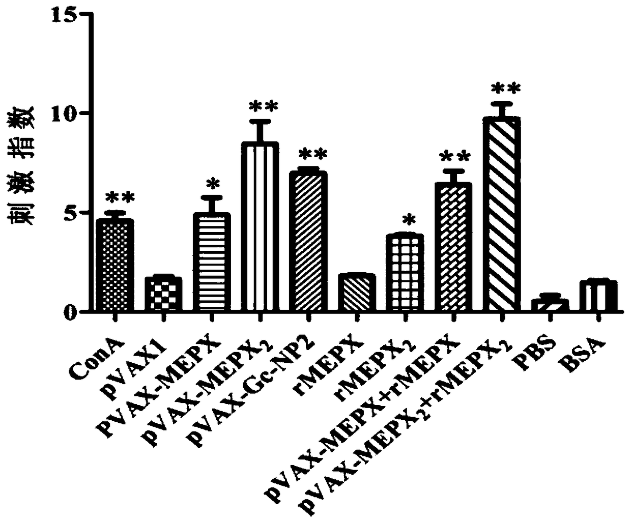 Construction and application of Xinjiang hemorrhagic fever virus multi-epitope eukaryotic expression vector pVAX-MEPX2