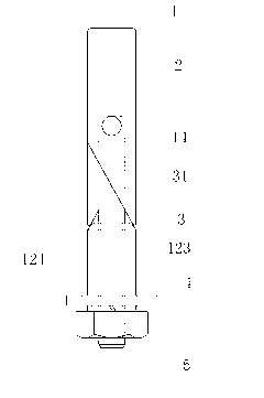 Shear type expansion bolt