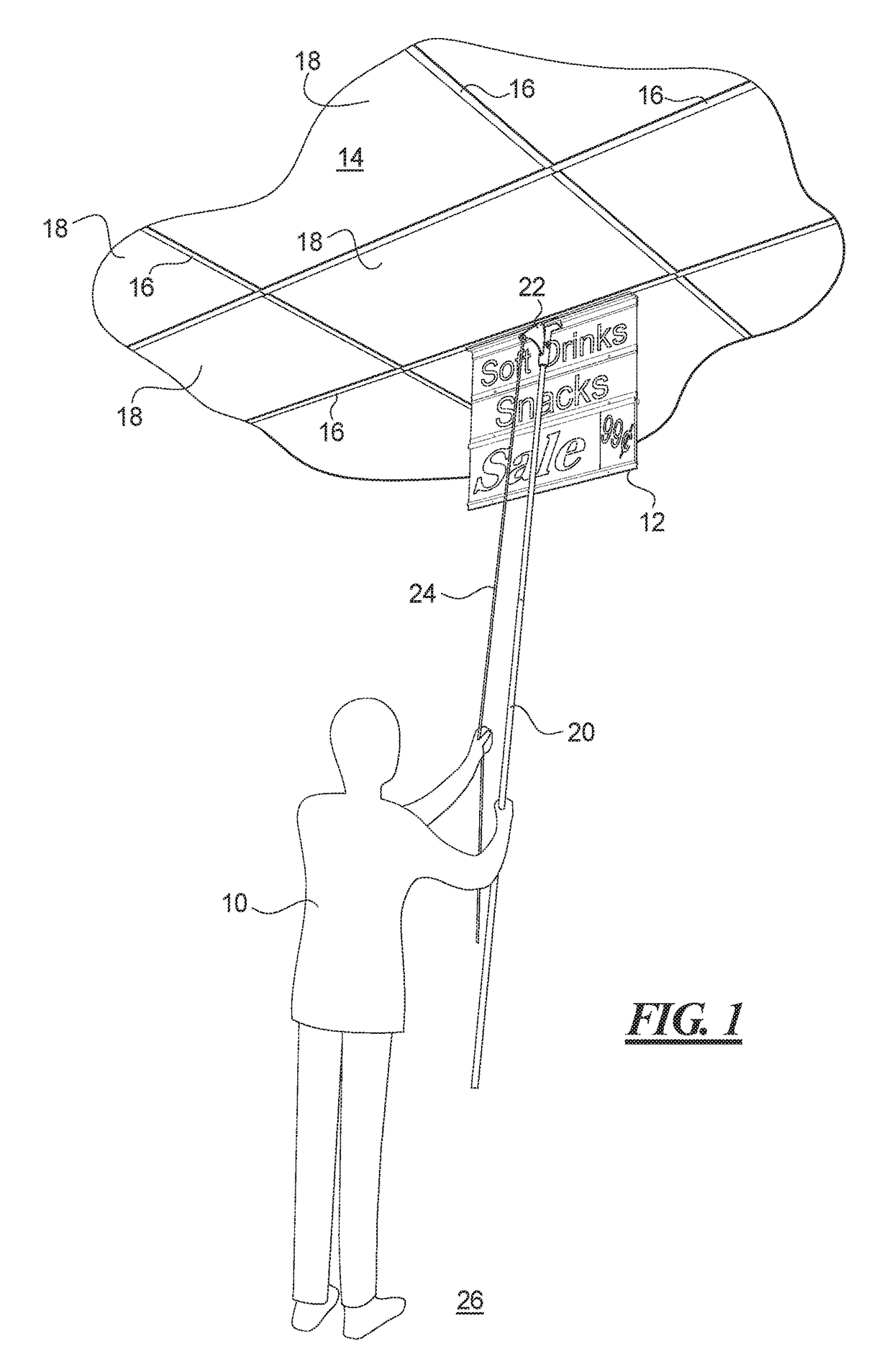 Modular flush-mount sign channel track system and method