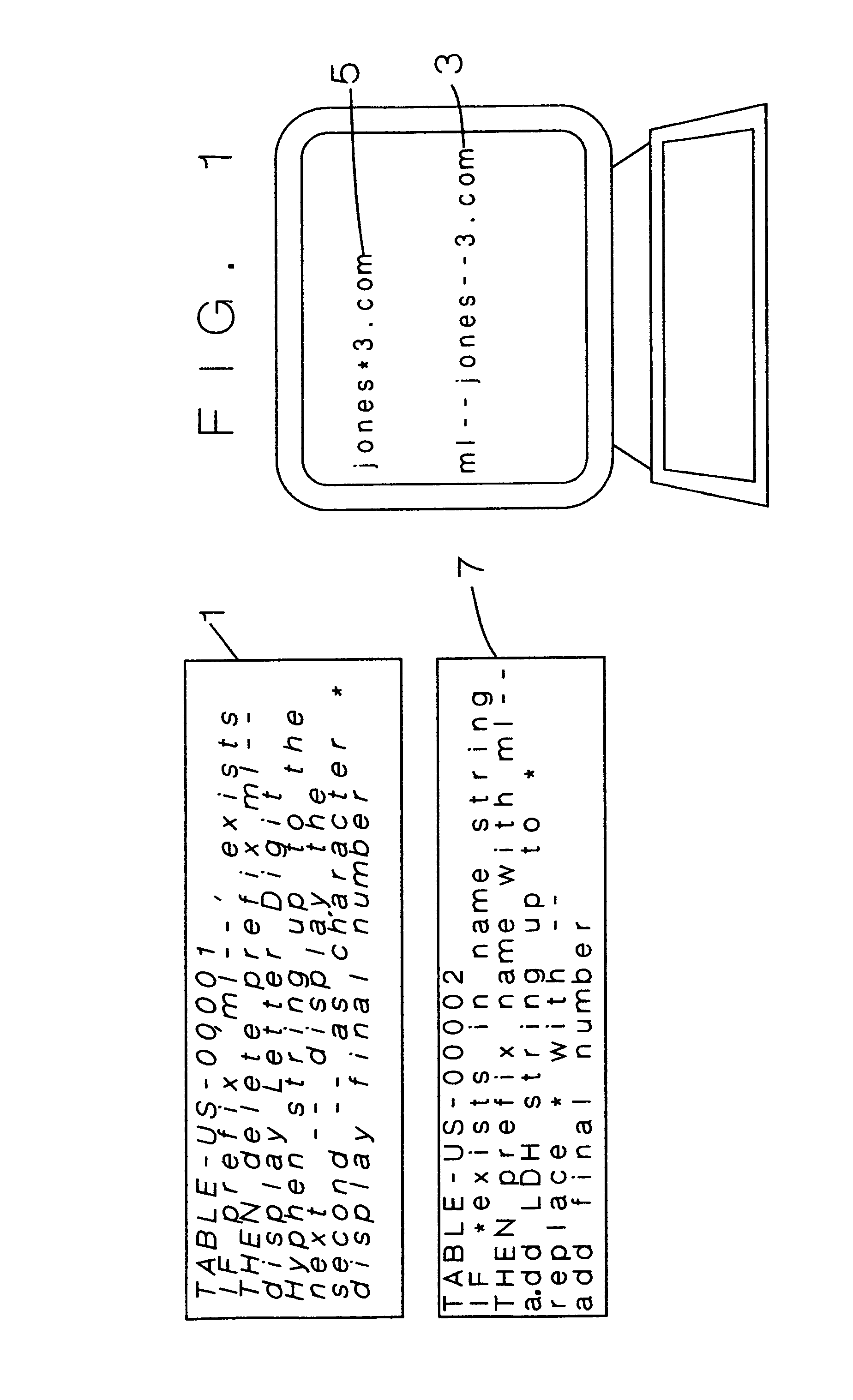 Method and apparatus for multiplexing internet domain names