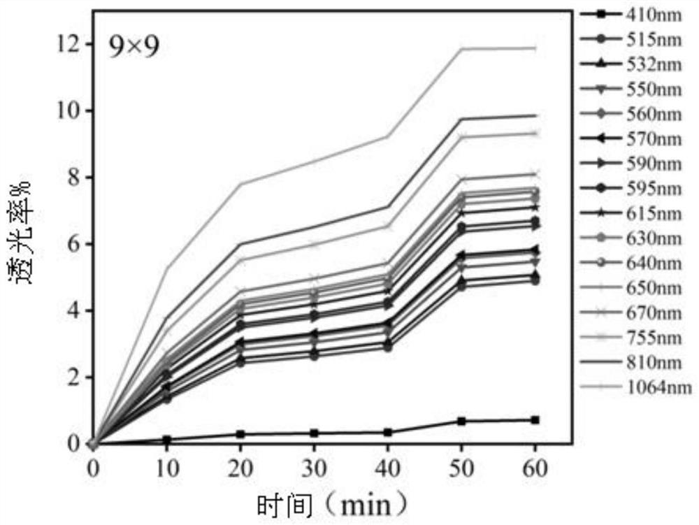 Preparation and application of soluble polymer microneedle for enhancing light transparency of skin