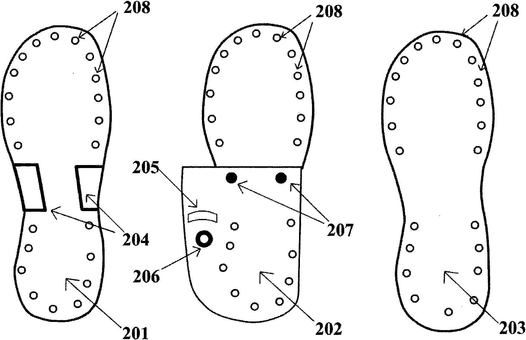 System for collecting and processing information of plantar pressure distribution of wearable power-assisting robot