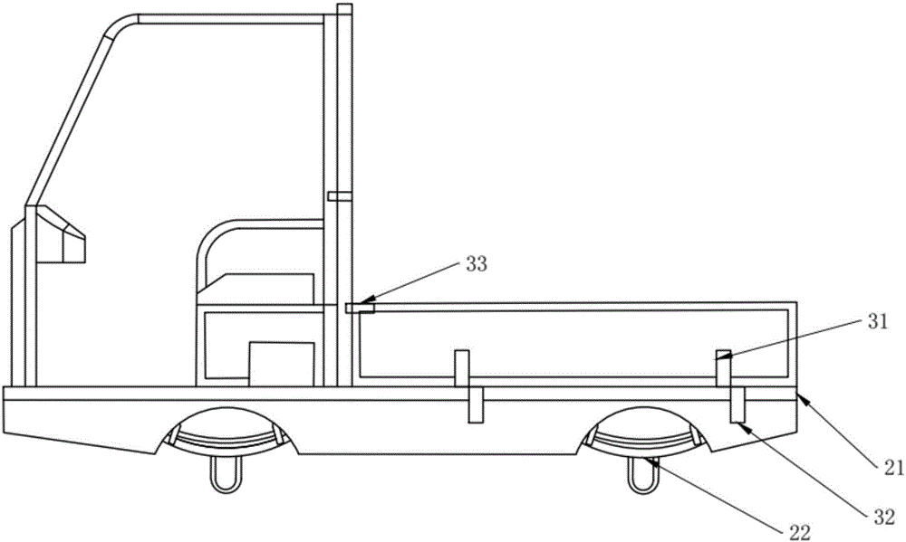 Vehicle body convenient to dismount and carrying vehicle