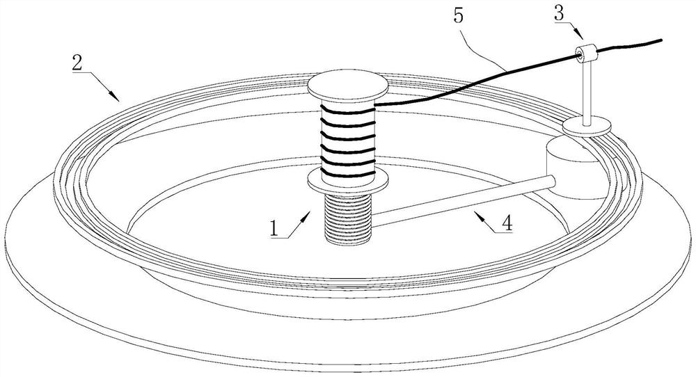 Textile machinery matched wire winding device and use method thereof