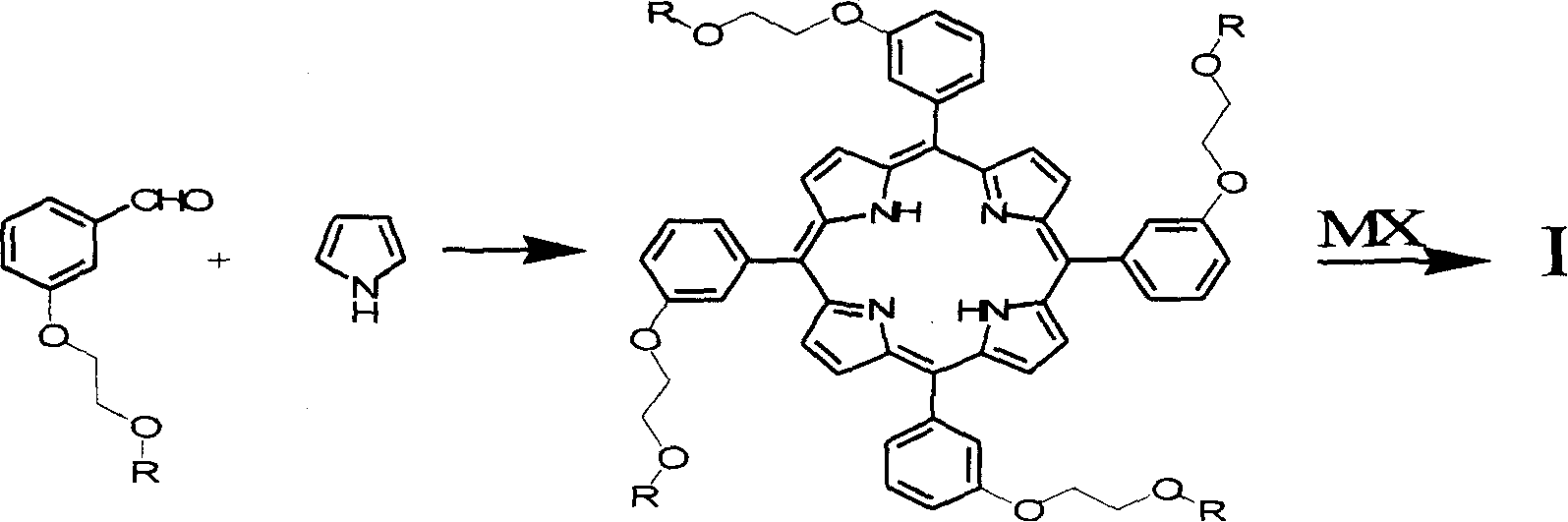 Porphyrin derivative and application for the same as small molecule antioxidant
