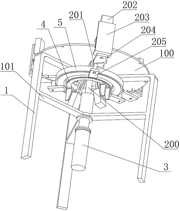 A welding device and welding method for capstan and support shaft of pepper removal machine