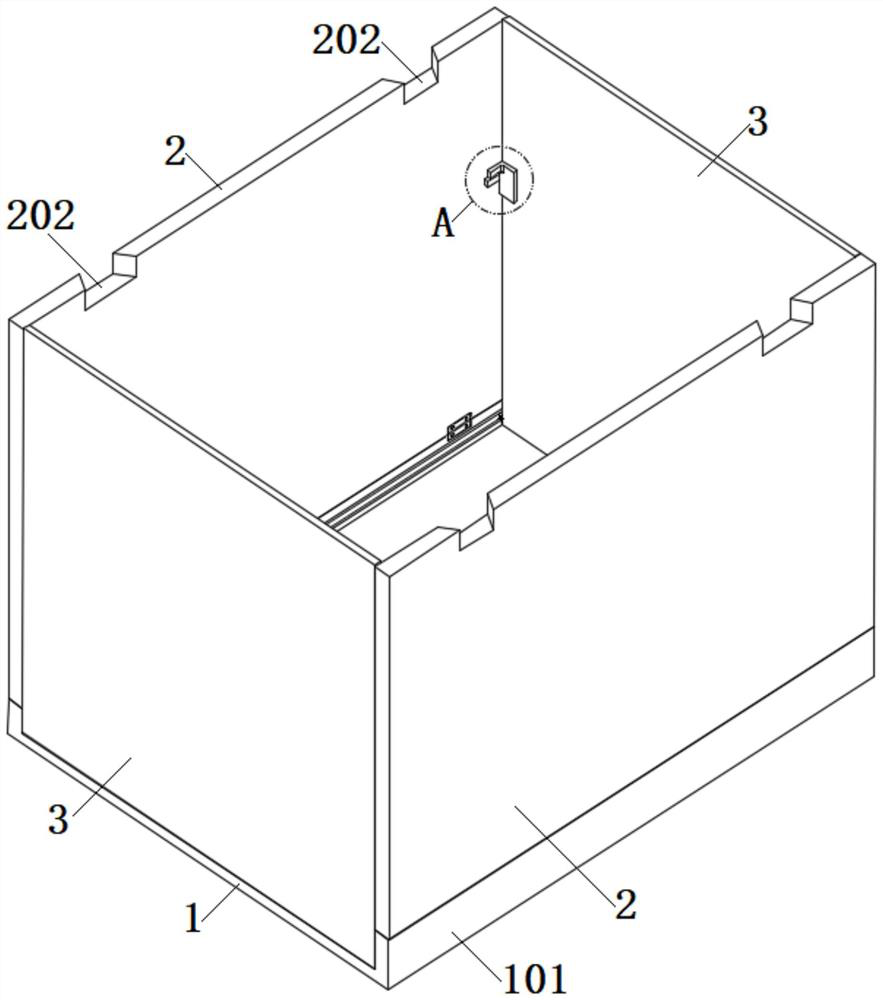 Packaging box with folding and folding functions