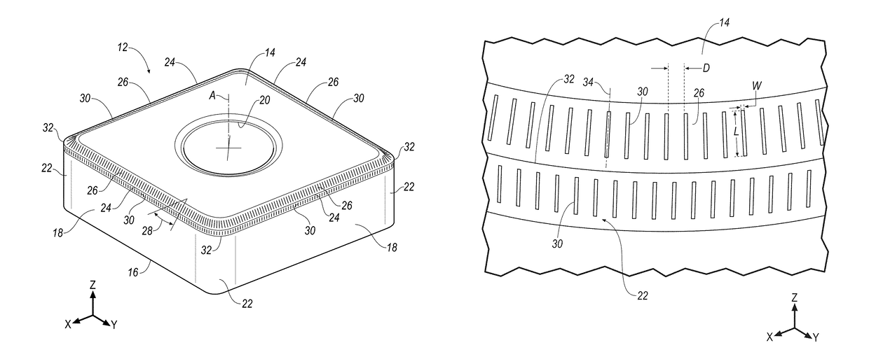 Cutting insert with micro-channels